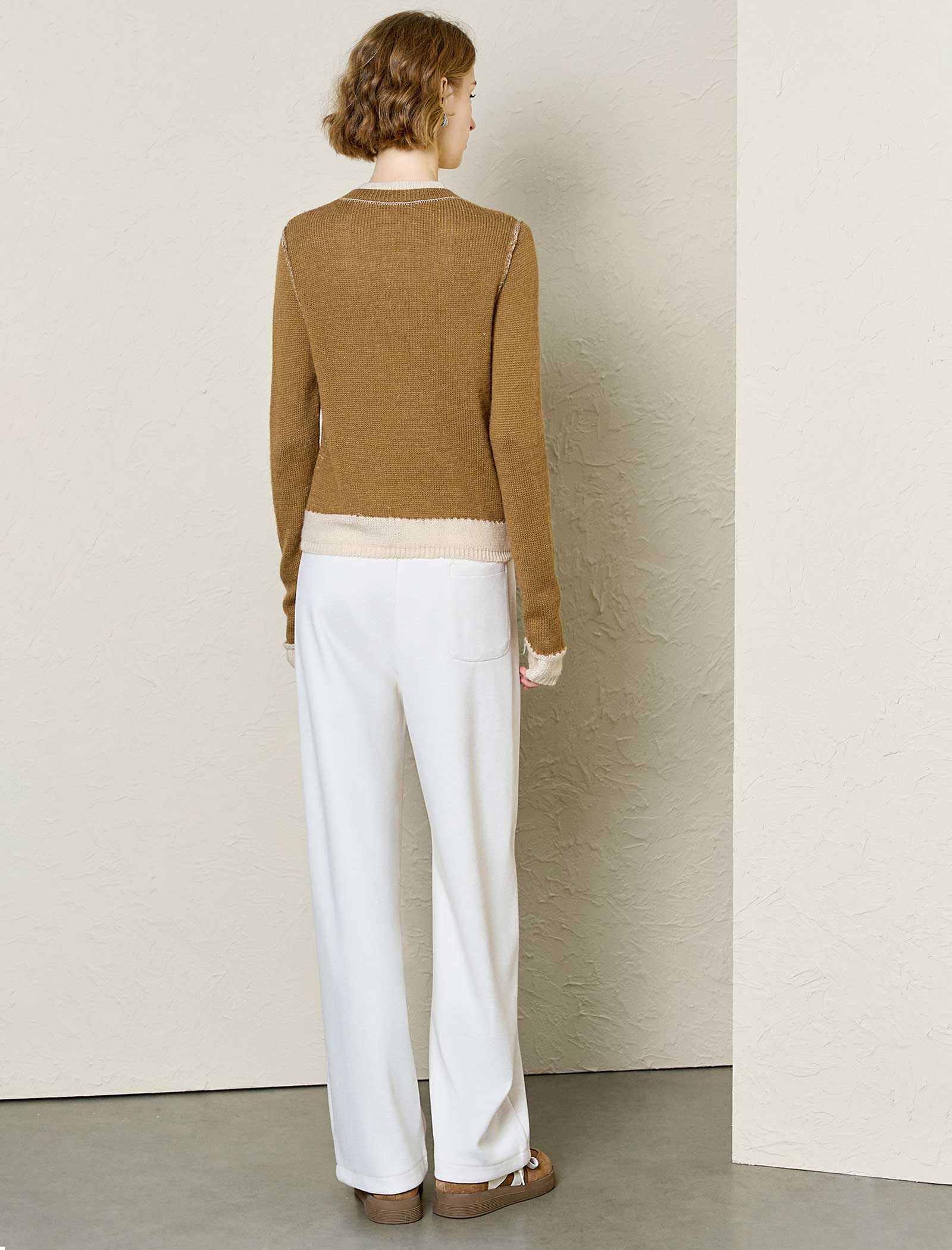100% Wool Embellished Sweater