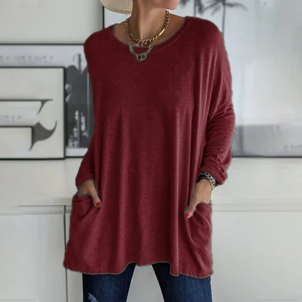 Aelira | Relaxed Long Sleeve Top