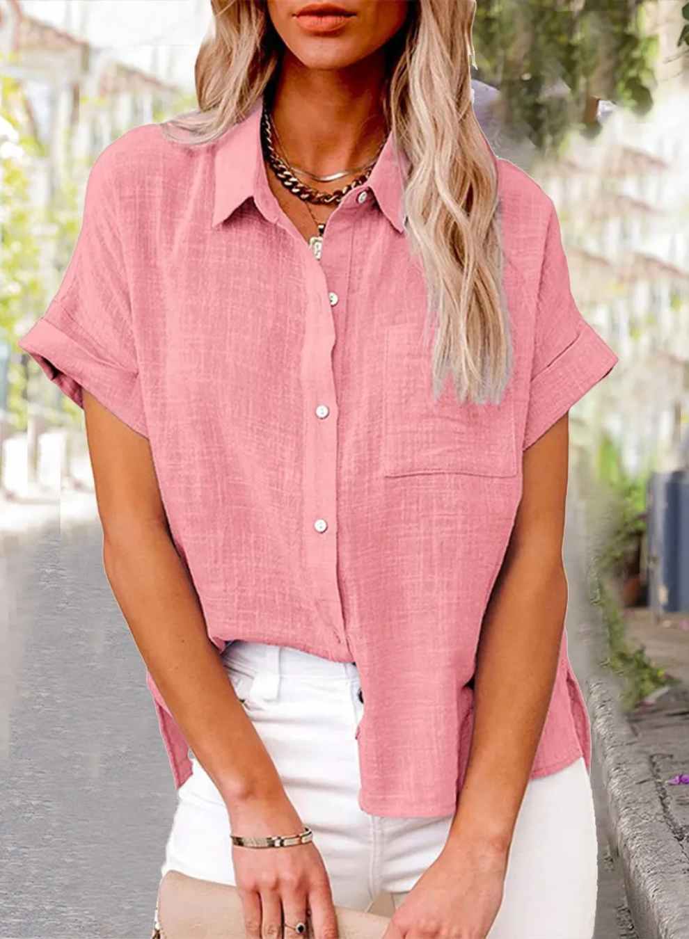ARIA - TRENDY BUTTON-DOWN SHIRT