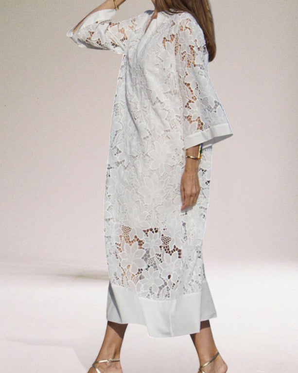 Silvina™ | Luxury Lace Maxi Dress